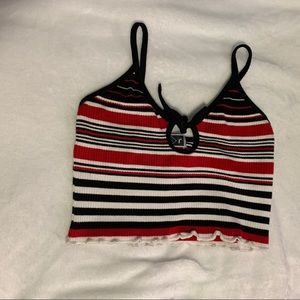 Cute striped crop top